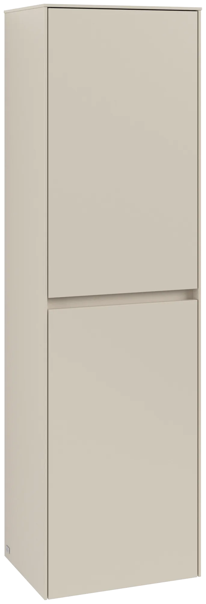 Villeroy & Boch Hochschrank mit Wäschekorb „Collaro“ 45,4 × 153,8 × 34,9 cm ohne Beleuchtung, Anschlag links, 1 Tür