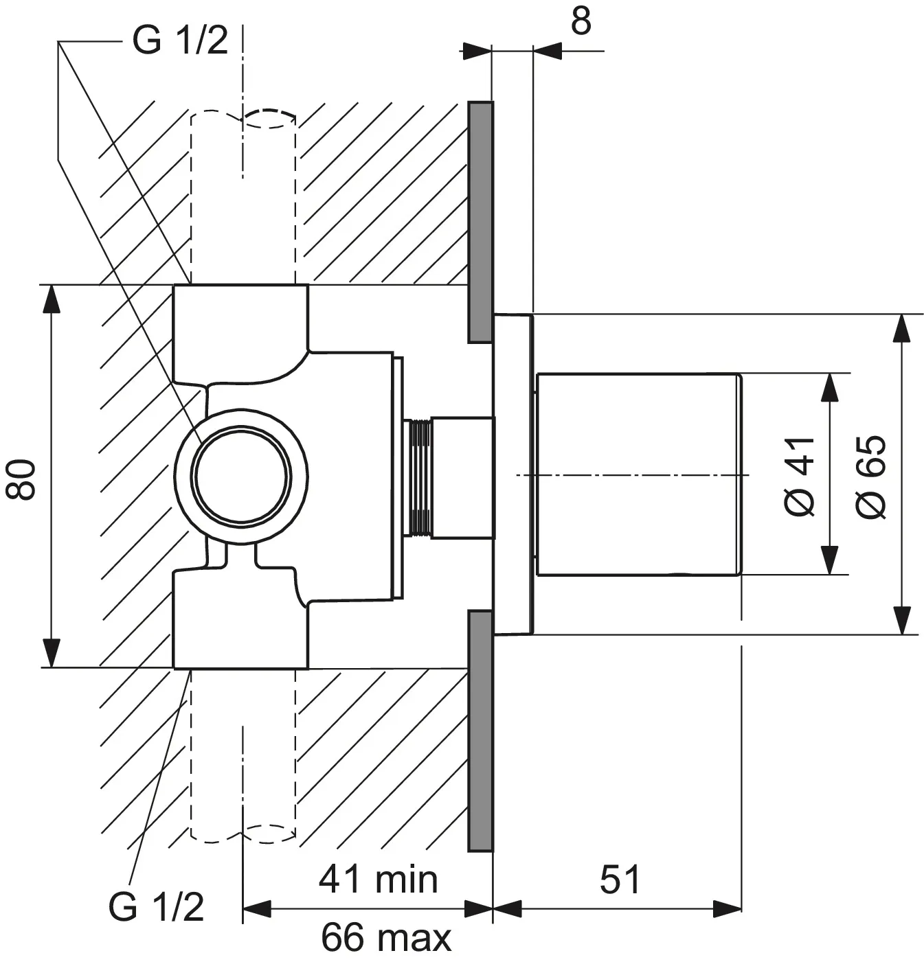 Ideal Standard JOY NEO Umsteller runde Rosette Chrom Ideal Standard JOY NEO Umsteller runde Rosette Chrom