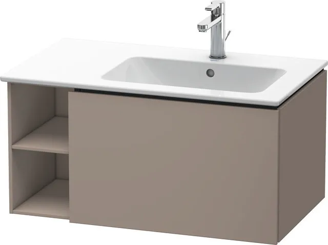 Duravit Waschtischunterschrank wandhängend „L-Cube“ 82 × 40 × 48,1 cm Basalt Matt Duravit Waschtischunterschrank wandhängend „L-Cube“ 82 × 40 × 48,1 cm Basalt Matt