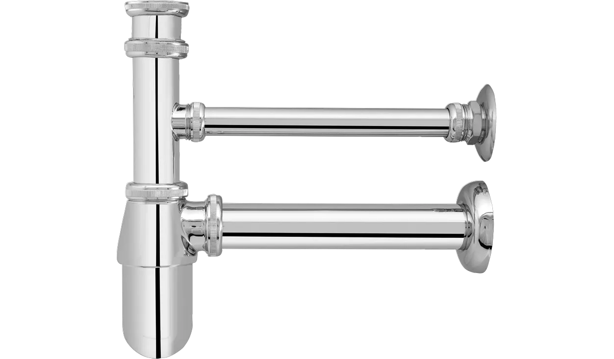 Flaschengeruchverschluss 1 1/4″ x 40 mm MS vc, Tasse D=60mm,m. LW-Anschluss 3/4″ Flaschengeruchverschluss 1 1/4″ x 40 mm MS vc, Tasse D=60mm,m. LW-Anschluss 3/4″