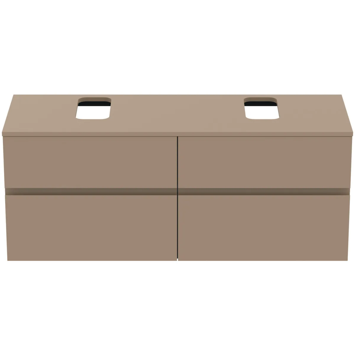 Ideal Standard Waschtischunterschrank „Finesse“ 140,2 × 55,8 × 50,5 cm Greige matt