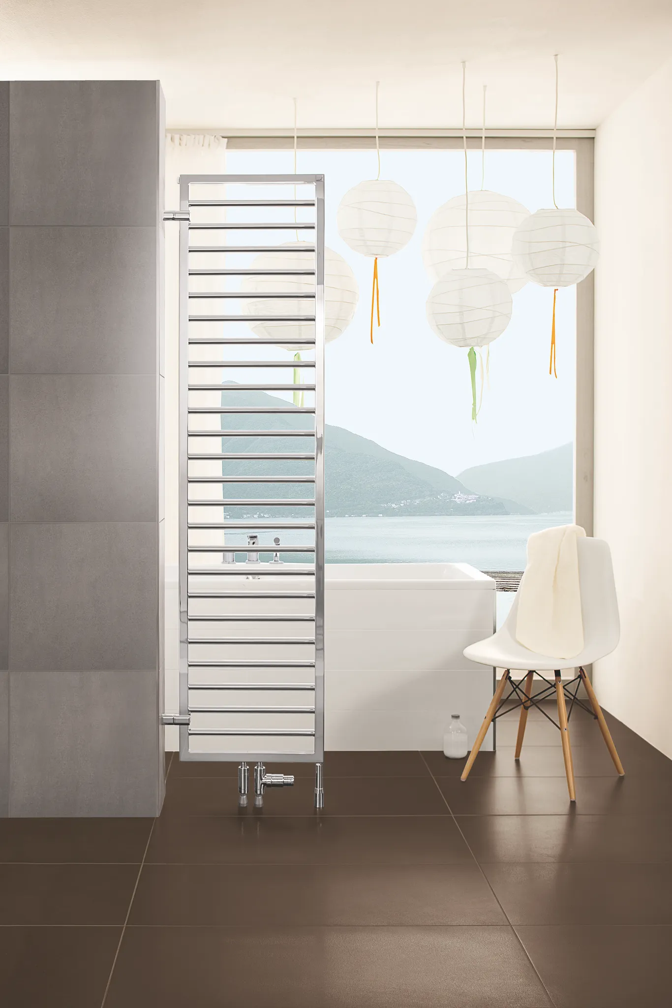Zehnder Design-Heizkörper „Subway“ Raumteiler für Warmwasser-Zentralheizung oder gemischten Betrieb mit 50 mm-Mittelanschluss 45 × 126,1 cm in Telegrey 2 (RAL 7046) Zehnder Design-Heizkörper „Subway“ Raumteiler für Warmwasser-Zentralheizung oder gemischten Betrieb mit 50 mm-Mittelanschluss 45 × 126,1 cm in Telegrey 2 (RAL 7046)