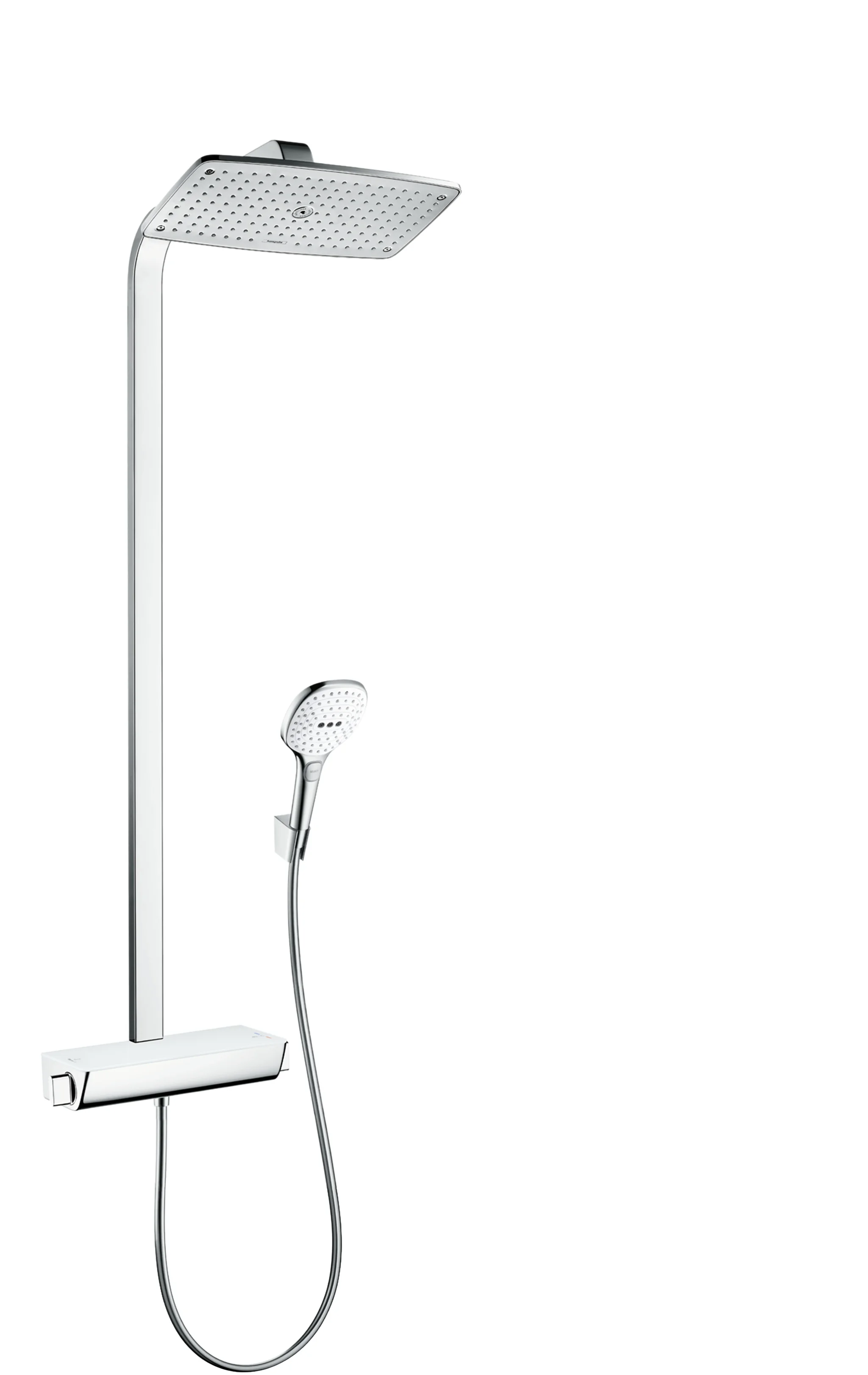 Hansgrohe Showerpipe Raindance E EcoSmart Thermostat Chrom 360 x 190 mm Aufputzinstallation DN15 G 1/2 Hansgrohe Showerpipe Raindance E EcoSmart Thermostat Chrom 360 x 190 mm Aufputzinstallation DN15 G 1/2
