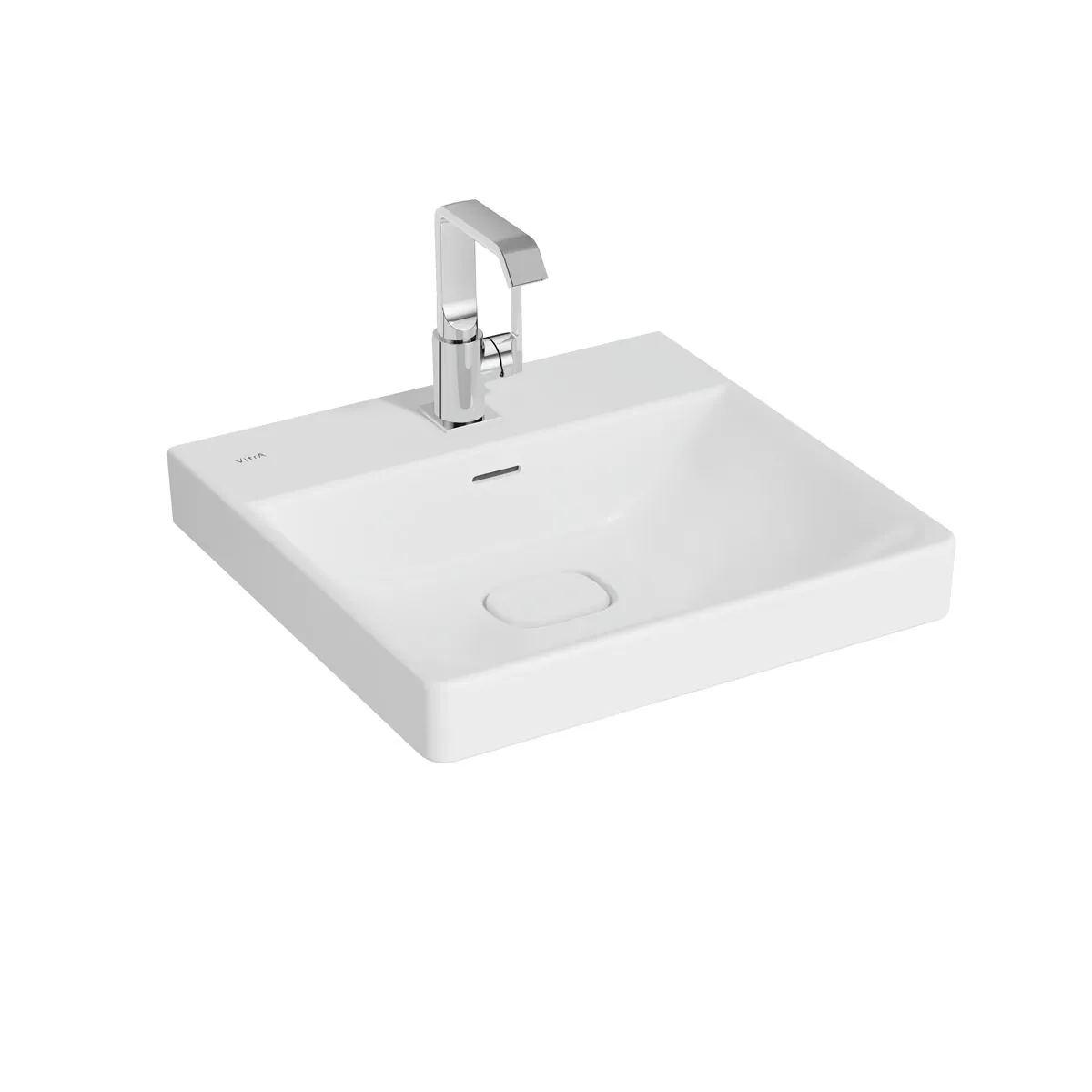 New Metropole Waschtisch wandgebunden rechteckig 50 x 47 cm mit Hahnloch mit Überlaufschlitz Edelweiß mit Oberflächenveredelung Clean New Metropole Waschtisch wandgebunden rechteckig 50 x 47 cm mit Hahnloch mit Überlaufschlitz Edelweiß mit Oberflächenveredelung Clean