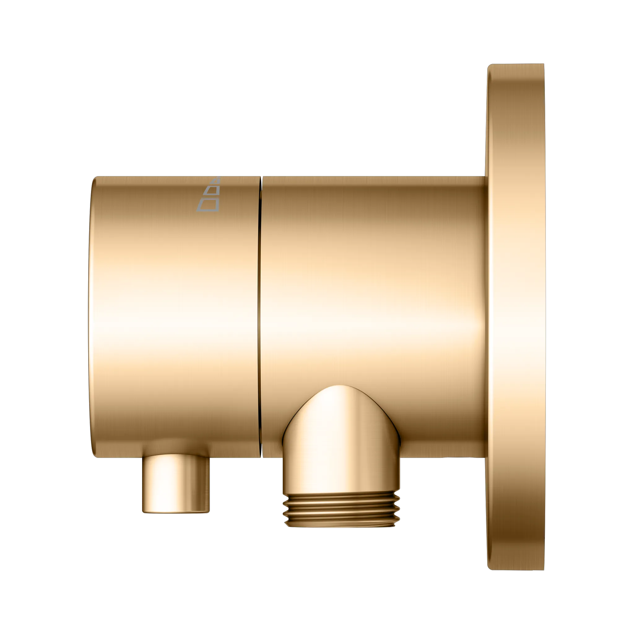 IXMO Absperrventil UP DN15 IXMO Comfort, rund Messing gebürstet IXMO Absperrventil UP DN15 IXMO Comfort, rund Messing gebürstet