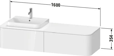 Duravit Waschtischunterschrank wandhängend „Happy D.2 Plus“ Duravit Waschtischunterschrank wandhängend „Happy D.2 Plus“