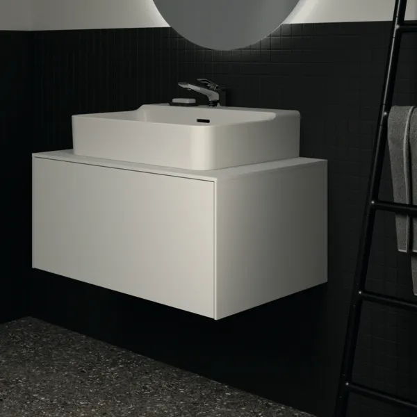 Ideal Standard Waschtischunterschrank „Conca“ 80,2 × 37 × 50,5 cm Weiß matt lackiert Ideal Standard Waschtischunterschrank „Conca“ 80,2 × 37 × 50,5 cm Weiß matt lackiert