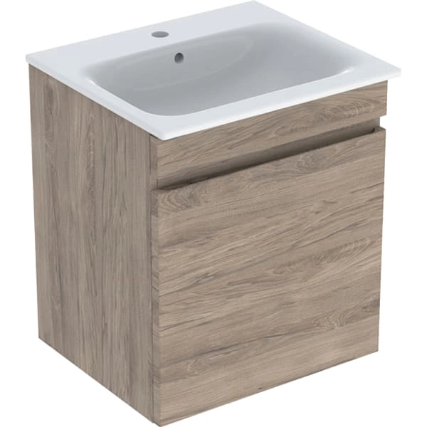 Geberit Waschtischunterschrank „Renova Plan“ Nussbaum hickory / Melamin Holzstruktur