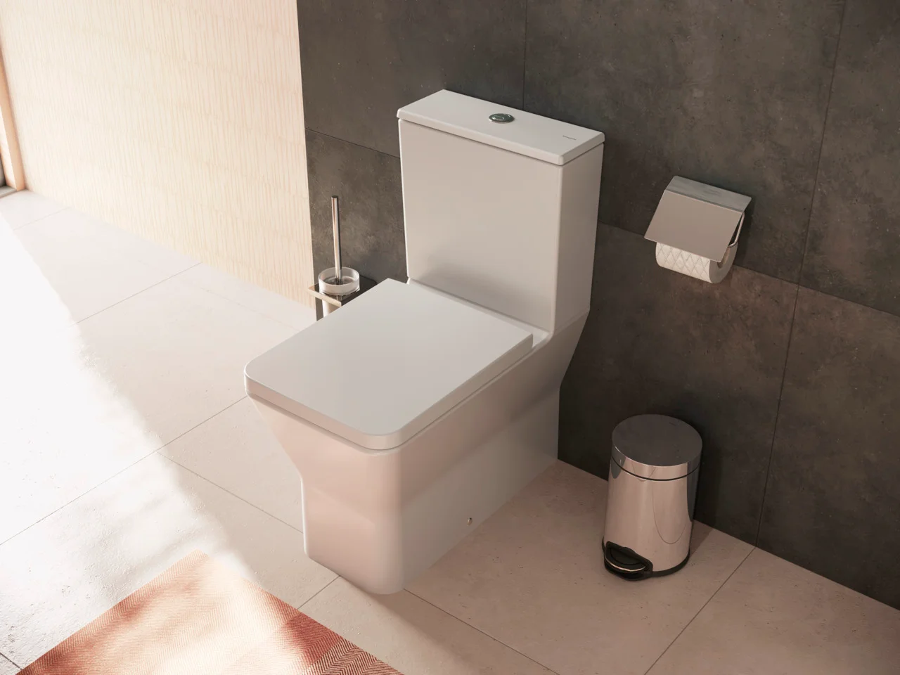 Hansgrohe AddStoris Q Seifenschale Chrom - Wandmontage, Mattglas, Metallhalterung, verdeckte Befestigung, Bohrloch 6 mm, Bohrabstand 26 mm