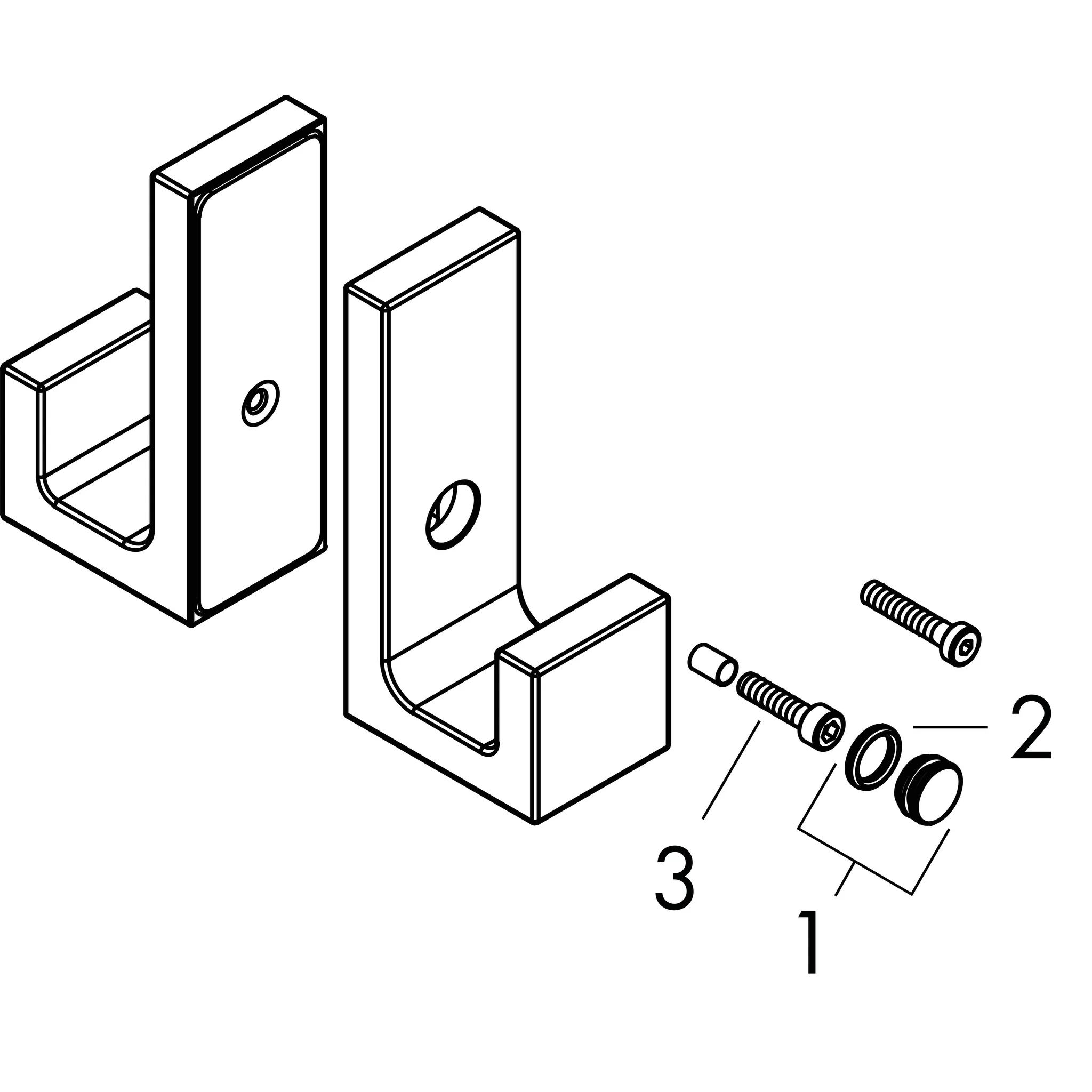 AXOR Universal Rectangular Duschtürgriff Chrom AXOR Universal Rectangular Duschtürgriff Chrom