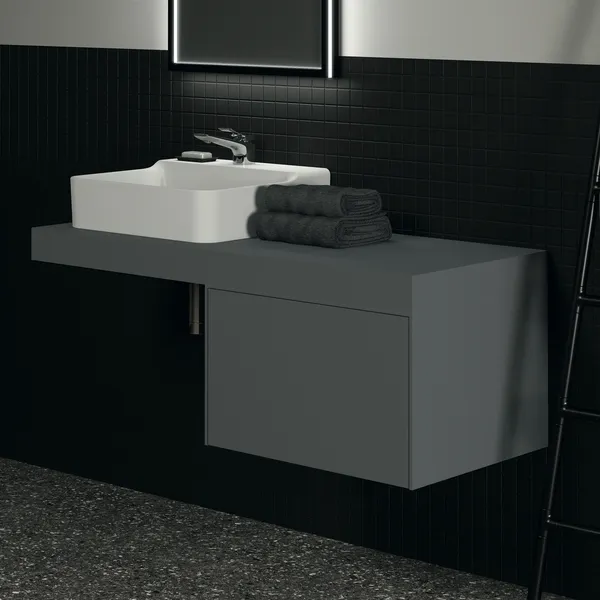Ideal Standard Konsole Conca Anthrazit 1200x505x80mm