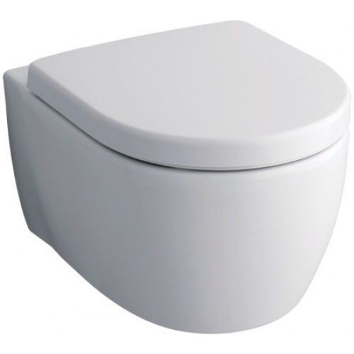 iCon Tiefspül-Wand-WC spülrandlos, Set mit WC-Sitz Softclose