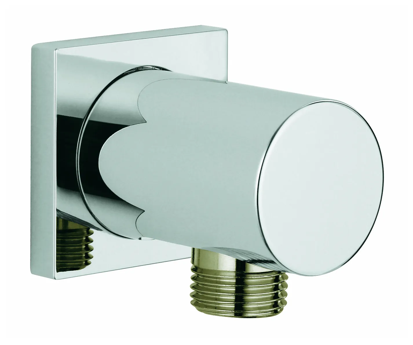 Wandanschlussbogen Rainshower 27076, mit eckiger Rosette, eigensicher, chrom Wandanschlussbogen Rainshower 27076, mit eckiger Rosette, eigensicher, chrom