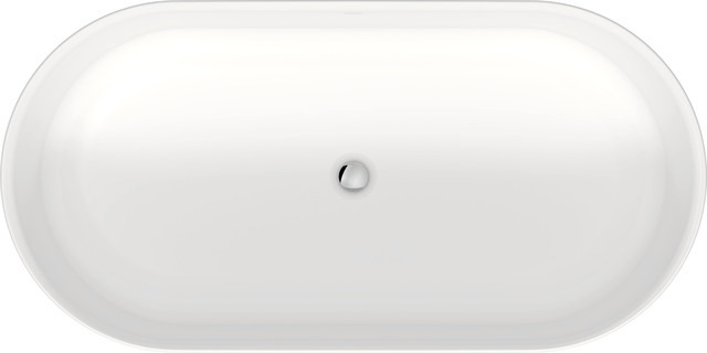 Duravit Badewanne „Soleil by Starck“ freistehend oval 160 × 80 cm, Mittelablauf 