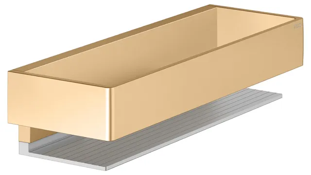 KEUCO EDITION 11 Duschablage Messing gebürstet / Alu