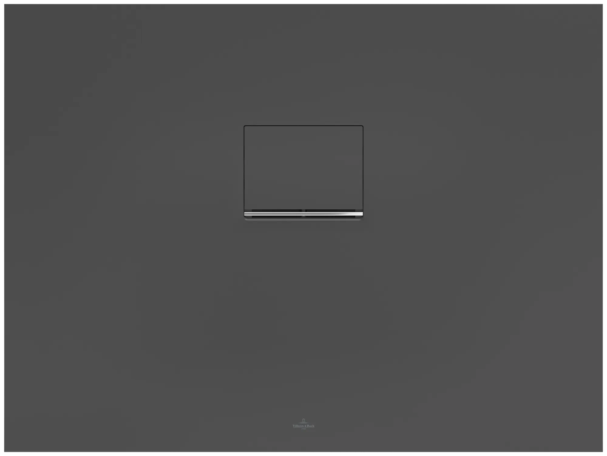 Villeroy & Boch rechteck Duschwanne „Squaro Infinity“ nur flächenbündige Installation 100 × 75 cm in Anthracite Farbe: Anthracite / Größe: 100 × 75 cm
