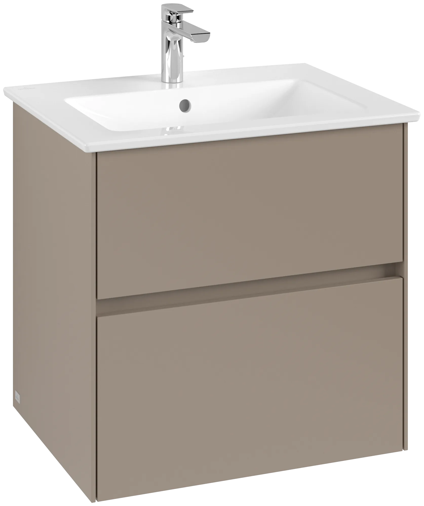 Villeroy & Boch Collaro Waschbeckenunterschrank C14300, 611 x 610 x 480 mm, Taupe