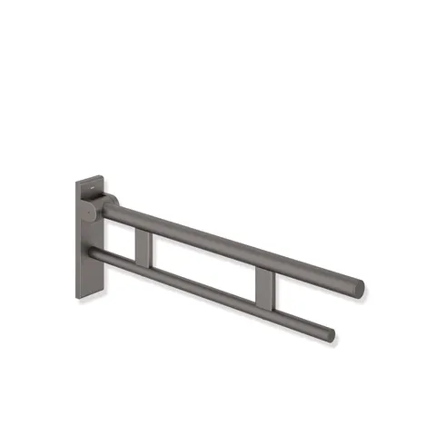 HEWI Stützklappgriff Duo Design B System 900 Edelstahl pulverbeschichtet Ausladung 850 mm
