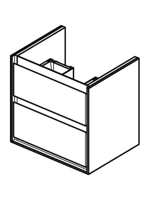 Ideal Standard Connect Air Auszugsfront oben, weiß glänzend/matt, für WTU 530 mm