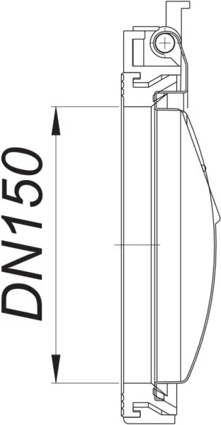Pendelklappe 2000 zu Stausafe DN 150