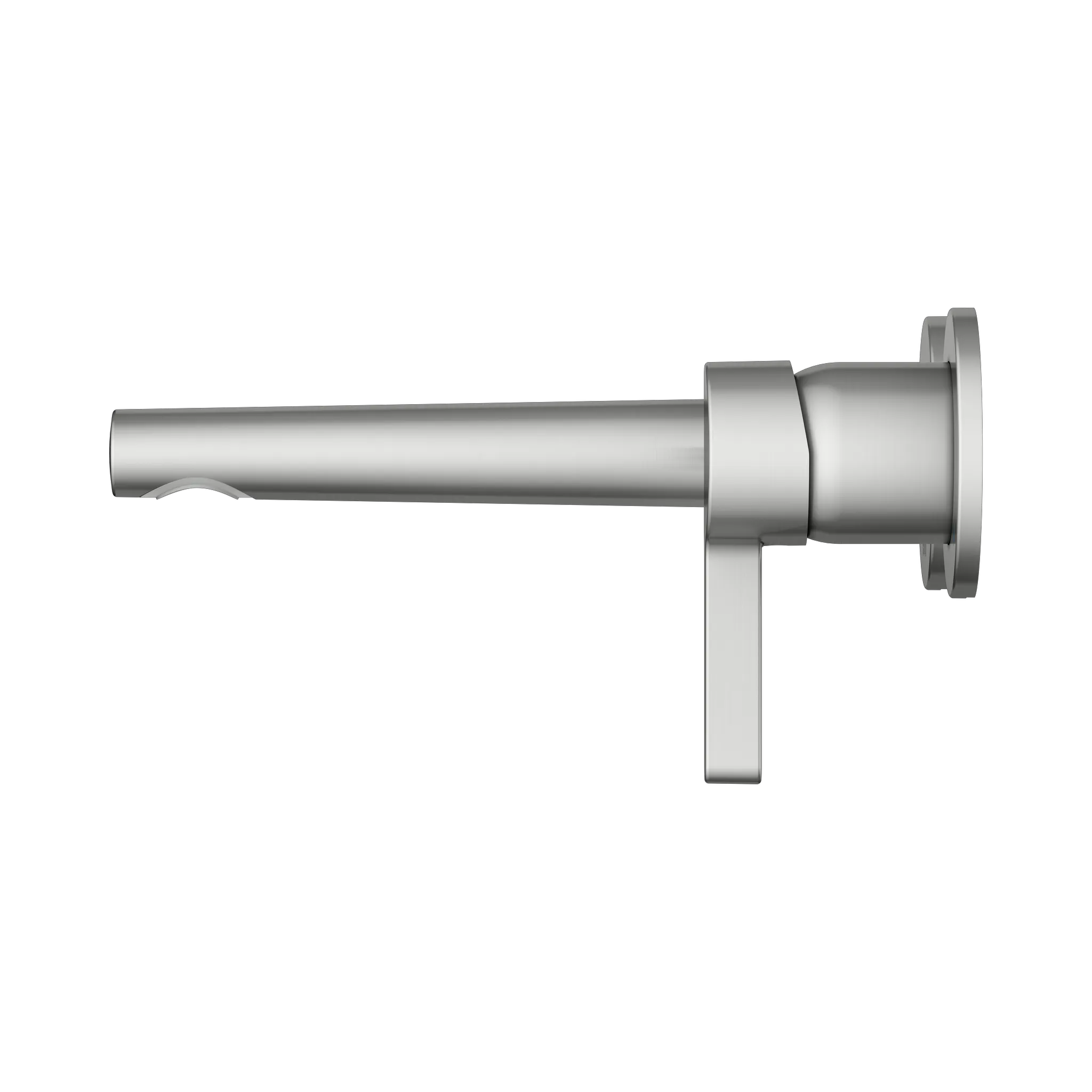 KEUCO EDITION 400 Einhebel-Waschtischmischer Unterputz 2 Loch Wandmontage Ausladung 197 mm Edelstahl-finish