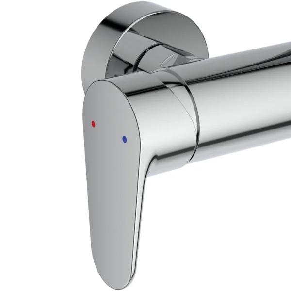 Ideal Standard Ceraflow Alu+ Duschsystem mit Brausearmatur, Chrom, 100% recyceltes Aluminium, 2 Strahlarten für Hand- und Kopfbrause, Idealflex-Brauseschlauch
