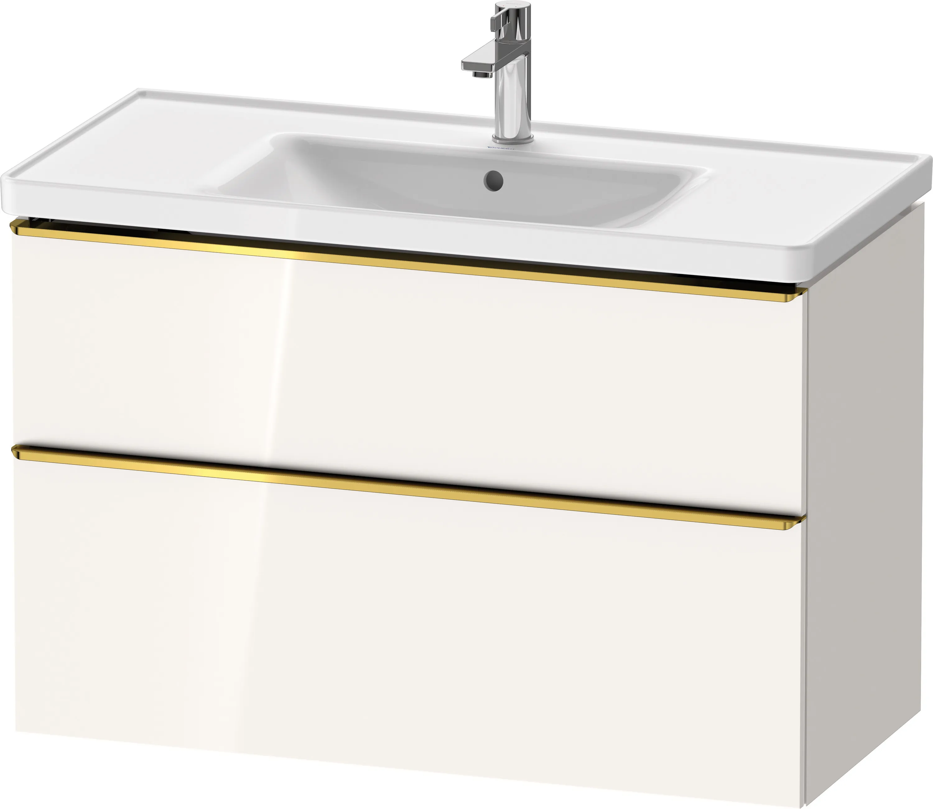 Duravit Waschtischunterschrank wandhängend „D-Neo“ 98,4 × 62,5 × 45,2 cm in Weiß Hochglanz Duravit Waschtischunterschrank wandhängend „D-Neo“ 98,4 × 62,5 × 45,2 cm in Weiß Hochglanz