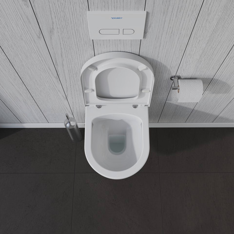 Duravit Wand-Tiefspül-WC inkl. WC-Sitz „ME by Starck“ 37 × 48 × 39 cm, Befestigung sichtbar Duravit Wand-Tiefspül-WC inkl. WC-Sitz „ME by Starck“ 37 × 48 × 39 cm, Befestigung sichtbar