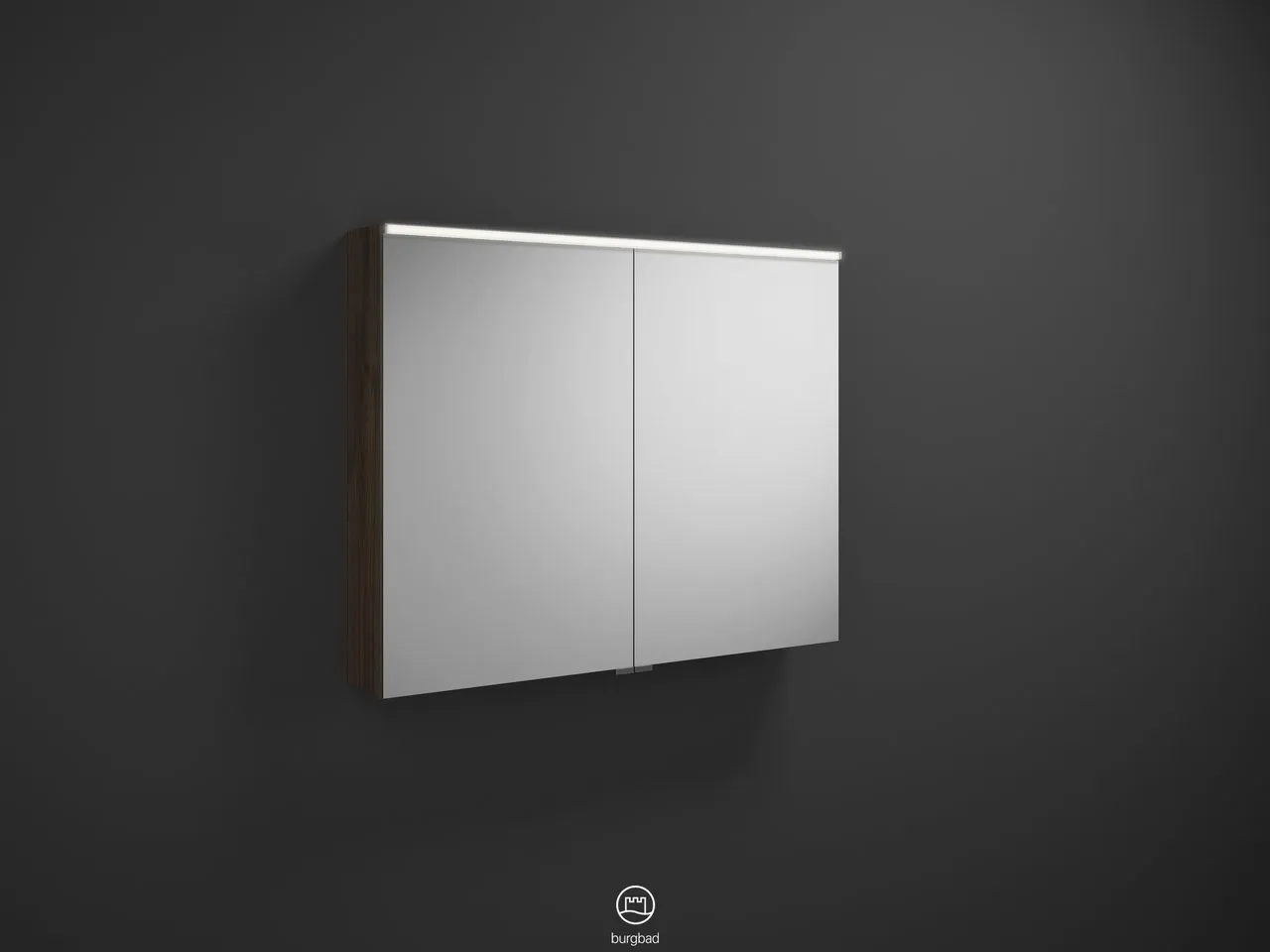 Spiegelschrank Eqio von burgbad - beidseitig verspiegelt, LED-Aufsatzleuchte 4200 K, Mattlack, 170x1000x800 mm Spiegelschrank Eqio von burgbad - beidseitig verspiegelt, LED-Aufsatzleuchte 4200 K, Mattlack, 170x1000x800 mm