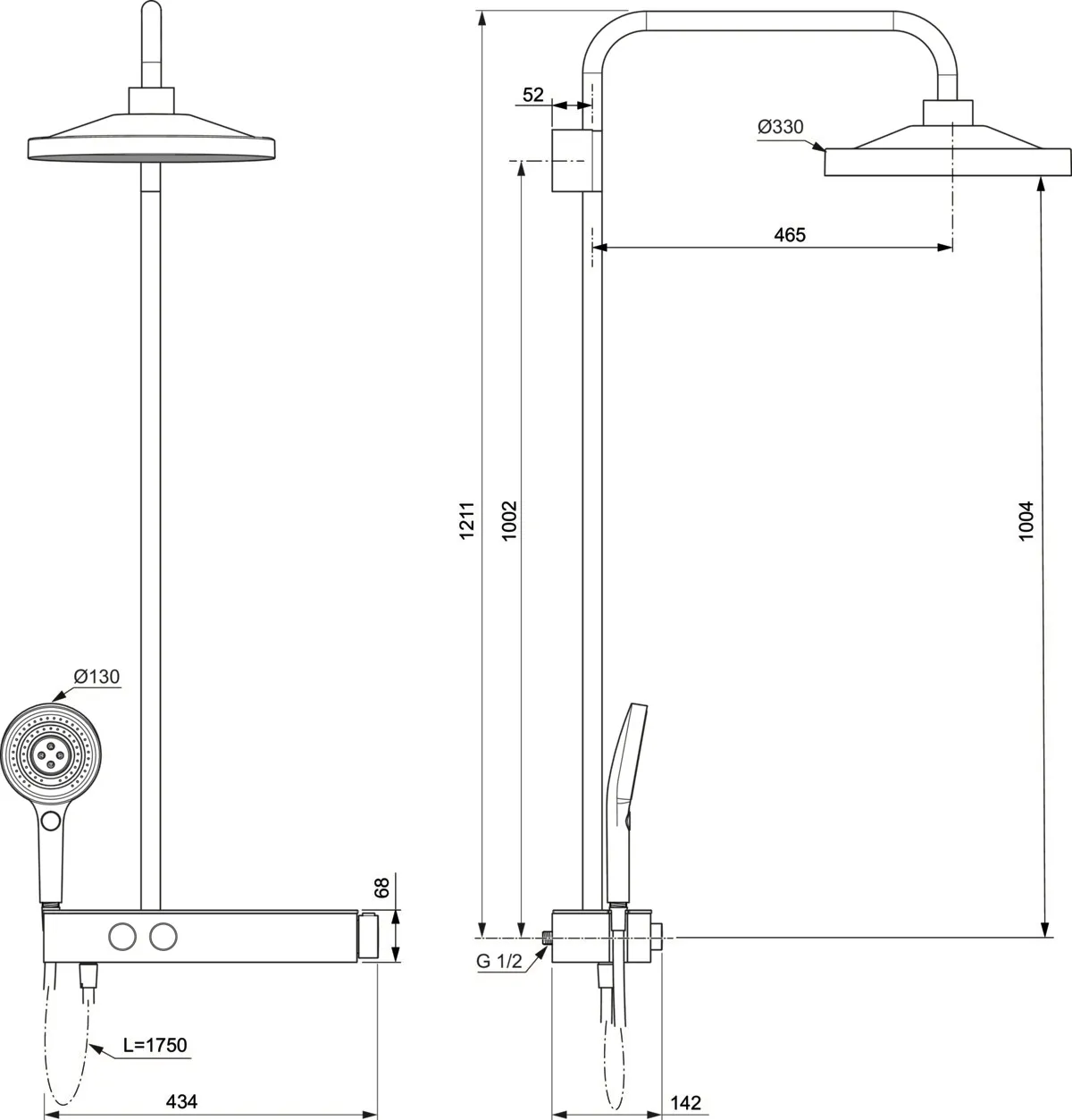 Ideal Standard Duschsystem „Solos“