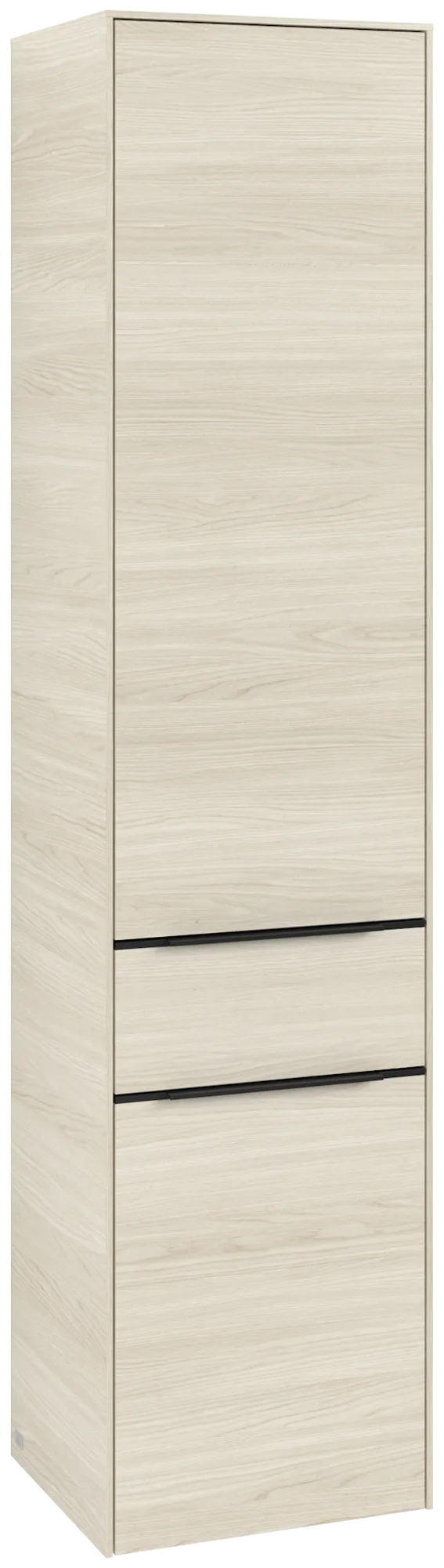 Villeroy & Boch Hochschrank mit Schublade „Subway 3.0“ 40 × 171 × 36,2 × 36,2 cm 2 Türen, 1 Auszug, 1 × fixer Fachboden, Anschlag: rechts, 3 × Glasfachboden, 2 Türen, Anschlag rechts