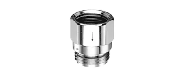 Rückflussverhinderer DN15, Durchflussform, DN 15 G 1/2 IG, DN 15 G 1/2 AG, chrom