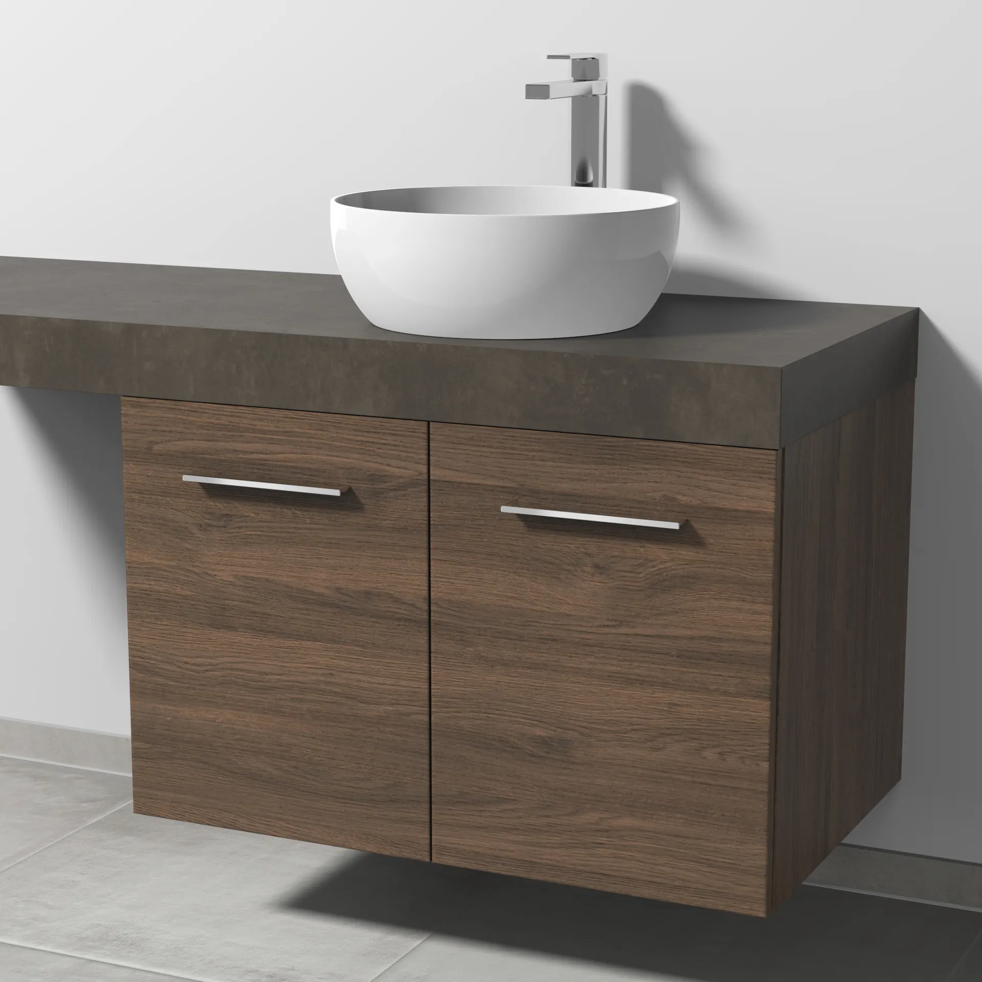 Sanipa Waschtischunterschrank „2morrow“ 800 × 510 × 520 mm in Eiche Arizona