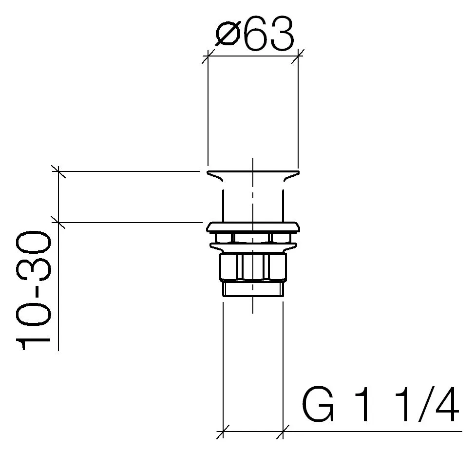 DO Siebventil Serienneutral 10110970 1 1/4" chrom DO Siebventil Serienneutral 10110970 1 1/4" chrom