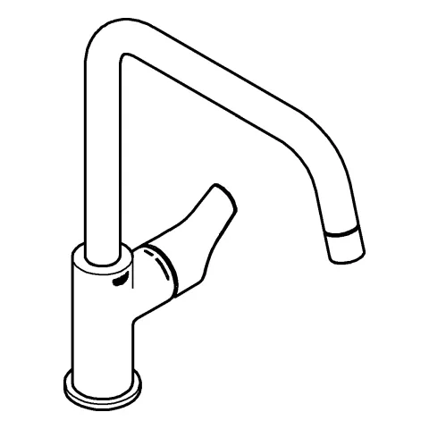 Einhand-Spültischbatterie Eurosmart 30567, hoher Auslauf, Einlochmontage, schwenkbarer Rohrauslauf, Schwenkbereich 150°, chrom Einhand-Spültischbatterie Eurosmart 30567, hoher Auslauf, Einlochmontage, schwenkbarer Rohrauslauf, Schwenkbereich 150°, chrom