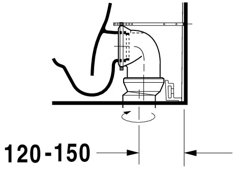 Stand-WC Kombi Darling New 630 mm Tiefspüler,f.SPK,Abg.Vario,weiß,HYG