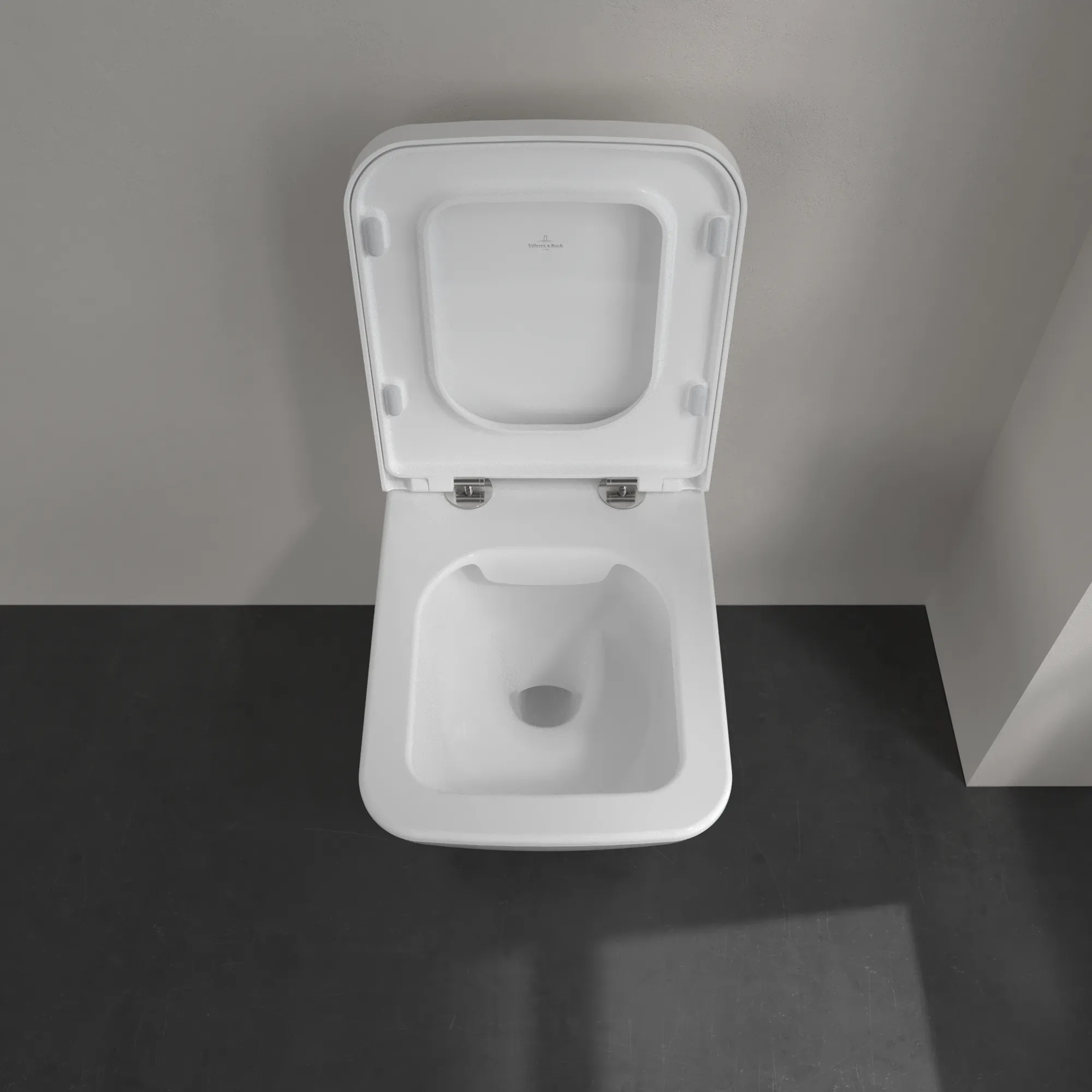 Wand-Tiefspül-WC DirectFlush „Finion“ 37,5 × 35 × 56 cm  mit CeramicPlus, ohne Spülrand