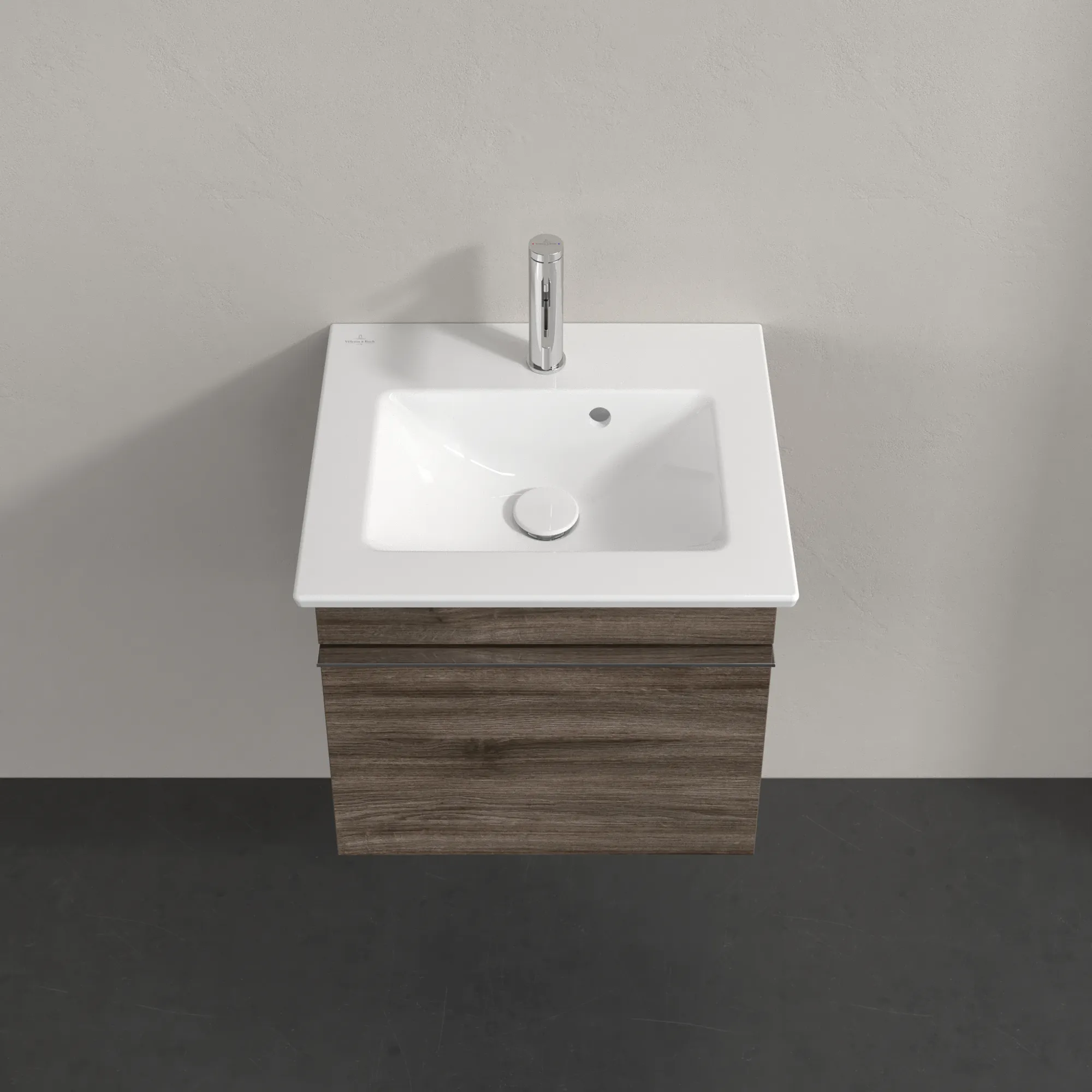 Villeroy & Boch Waschtischunterschrank „Venticello“ für Schrankwaschtisch 46,6 × 42 × 42,5 × 42,5 cm Stone Oak, mittig