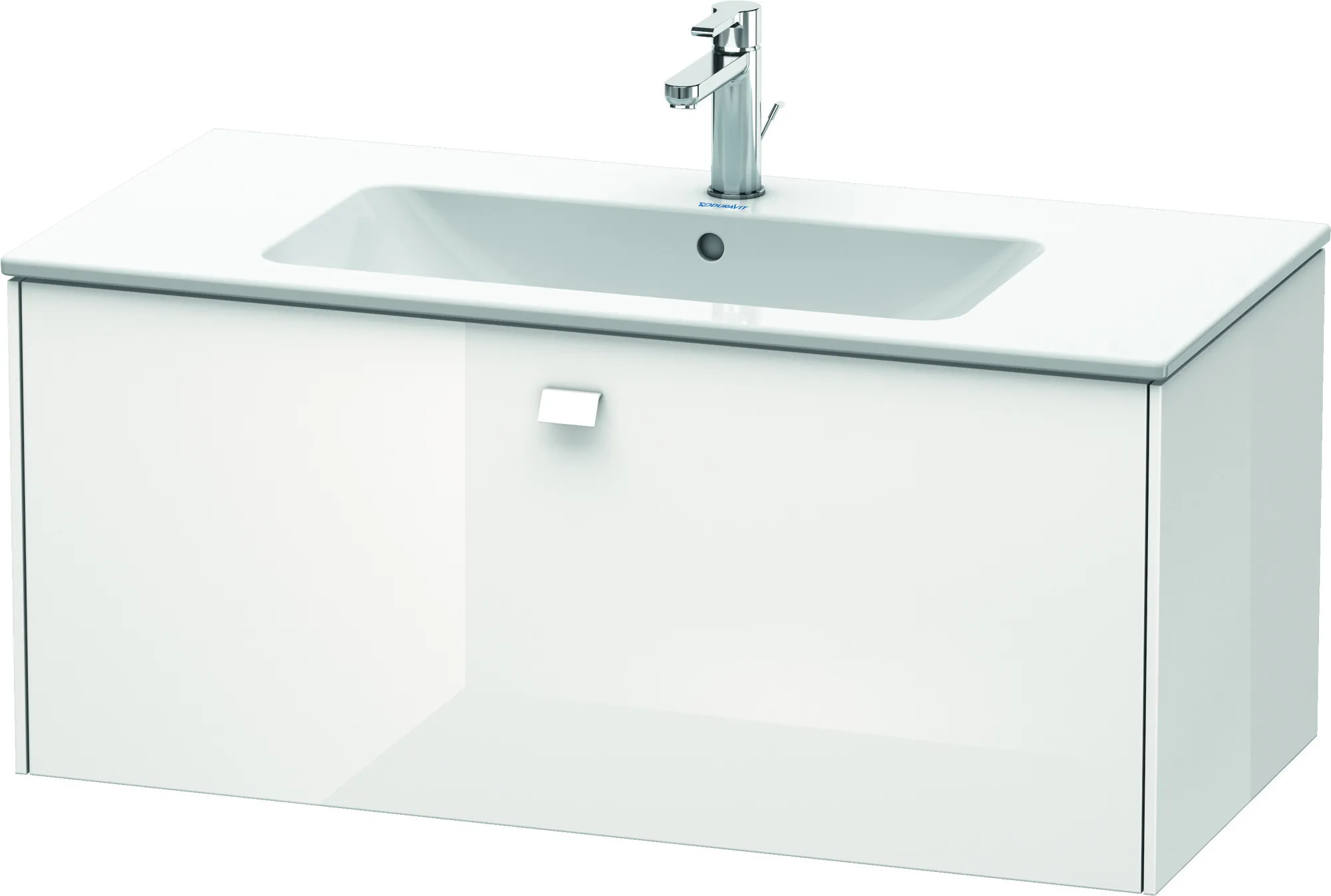 Duravit Waschtischunterschrank wandhängend „Brioso“ 102 × 44,2 × 47,9 cm in Weiß Hochglanz