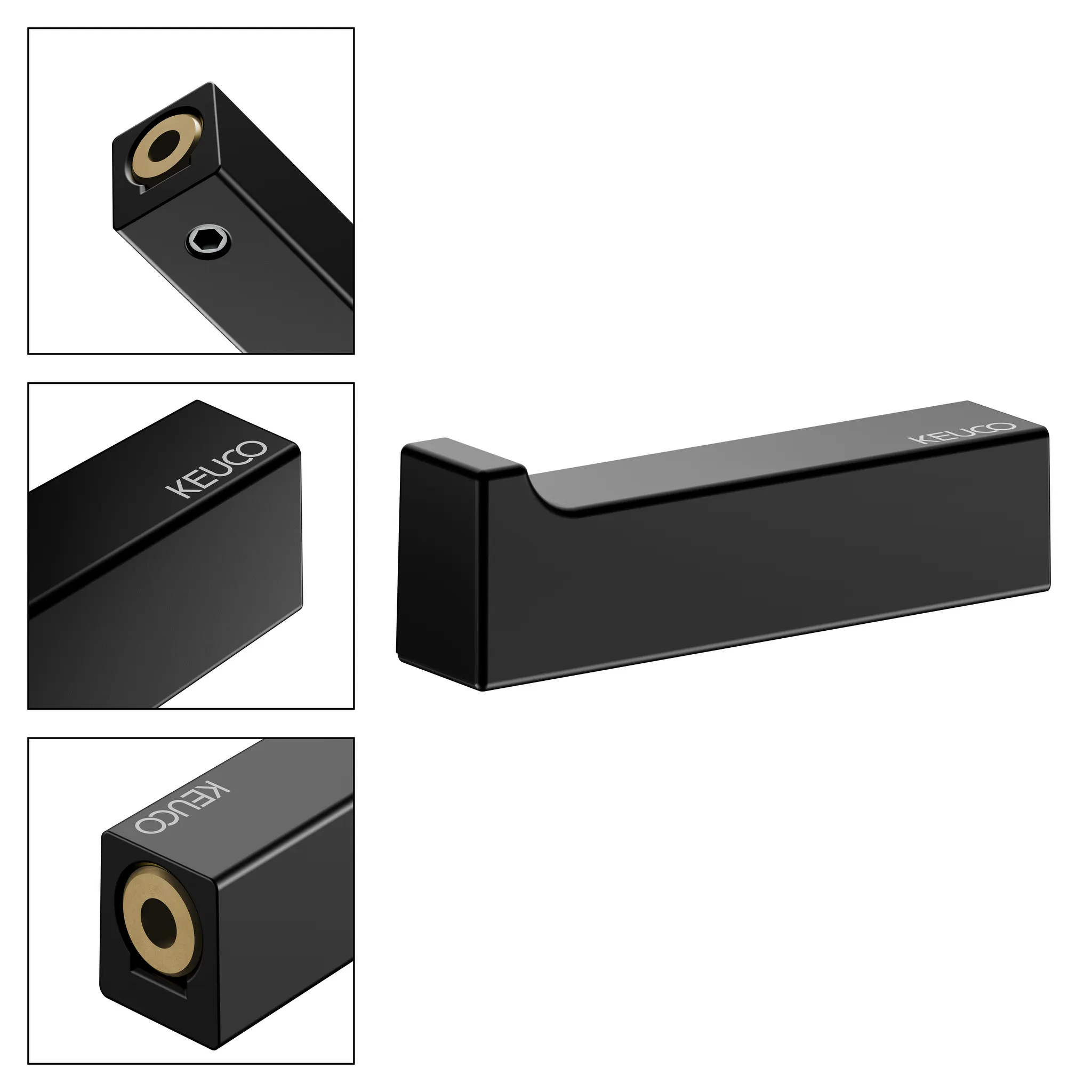 Edition 11 11116370000 Badetuchhalter schwarz matt Edition 11 11116370000 Badetuchhalter schwarz matt