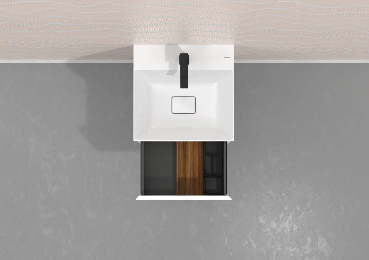 Hansgrohe IntraStoris Schubkasteninnenteilung Modul, Nussbaum Dunkel, 115/320 mm, Massivholz, Lack matt Hansgrohe IntraStoris Schubkasteninnenteilung Modul, Nussbaum Dunkel, 115/320 mm, Massivholz, Lack matt