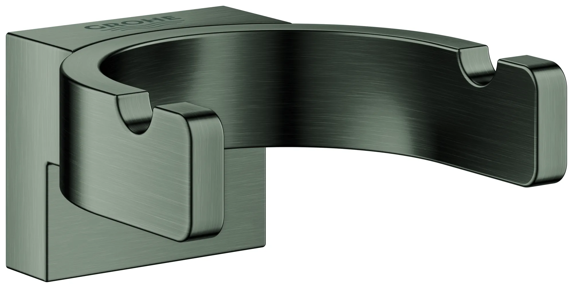 Grohe Bademantelhaken doppelt Selection in hard graphite gebürstet Grohe Bademantelhaken doppelt Selection in hard graphite gebürstet