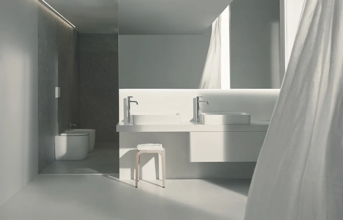 WC „BlendCurve“ 36 × 40 × 56,5 cm in Weiß WC „BlendCurve“ 36 × 40 × 56,5 cm in Weiß