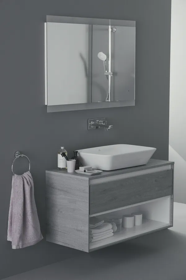 Wand-Waschtischarmatur Unterputz Edge, Bausatz 2, 5 l/min., Ausladung 191mm, Chrom Wand-Waschtischarmatur Unterputz Edge, Bausatz 2, 5 l/min., Ausladung 191mm, Chrom