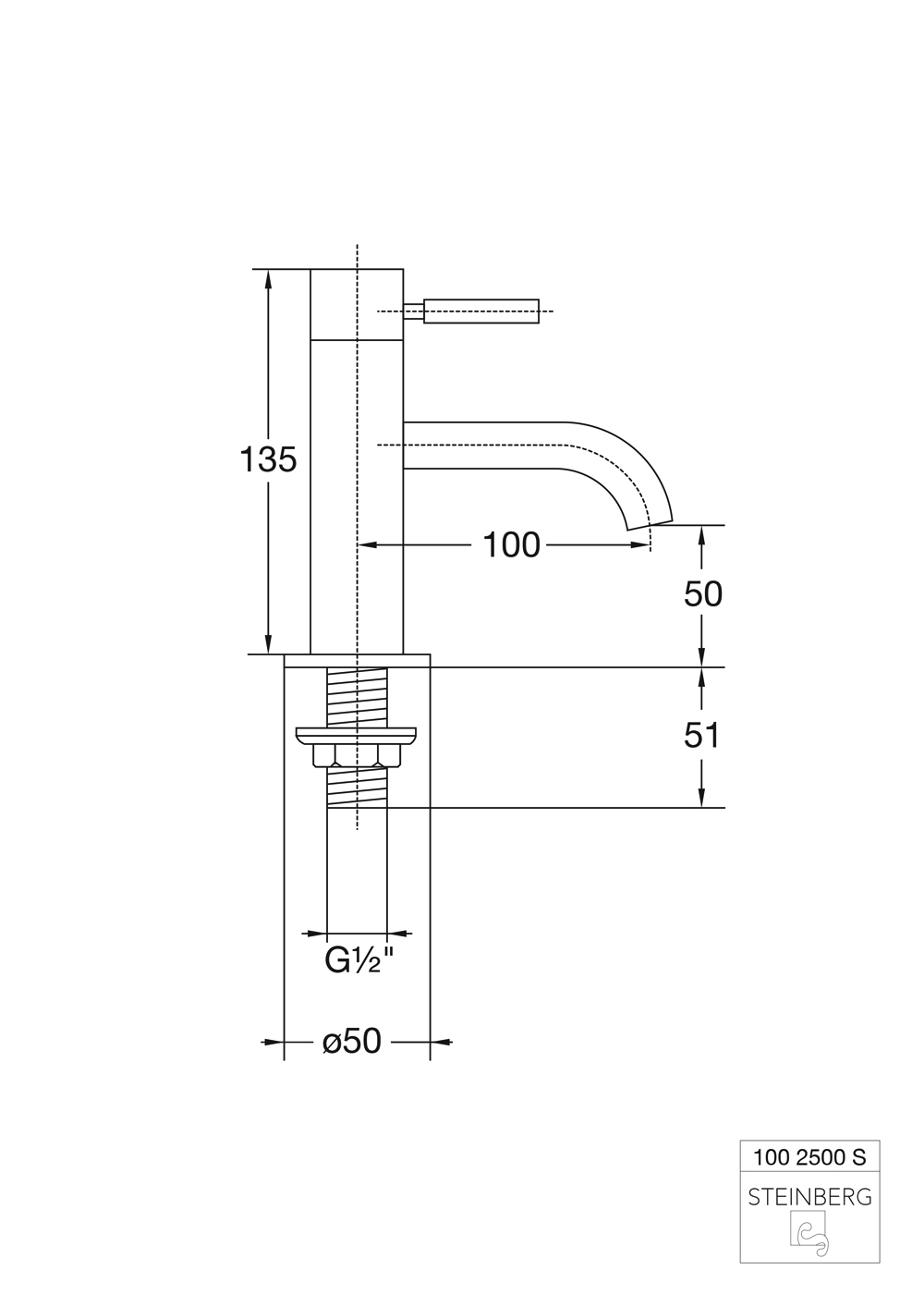 Serie 100 Kaltwasser-Armatur Serie 100 Kaltwasser-Armatur