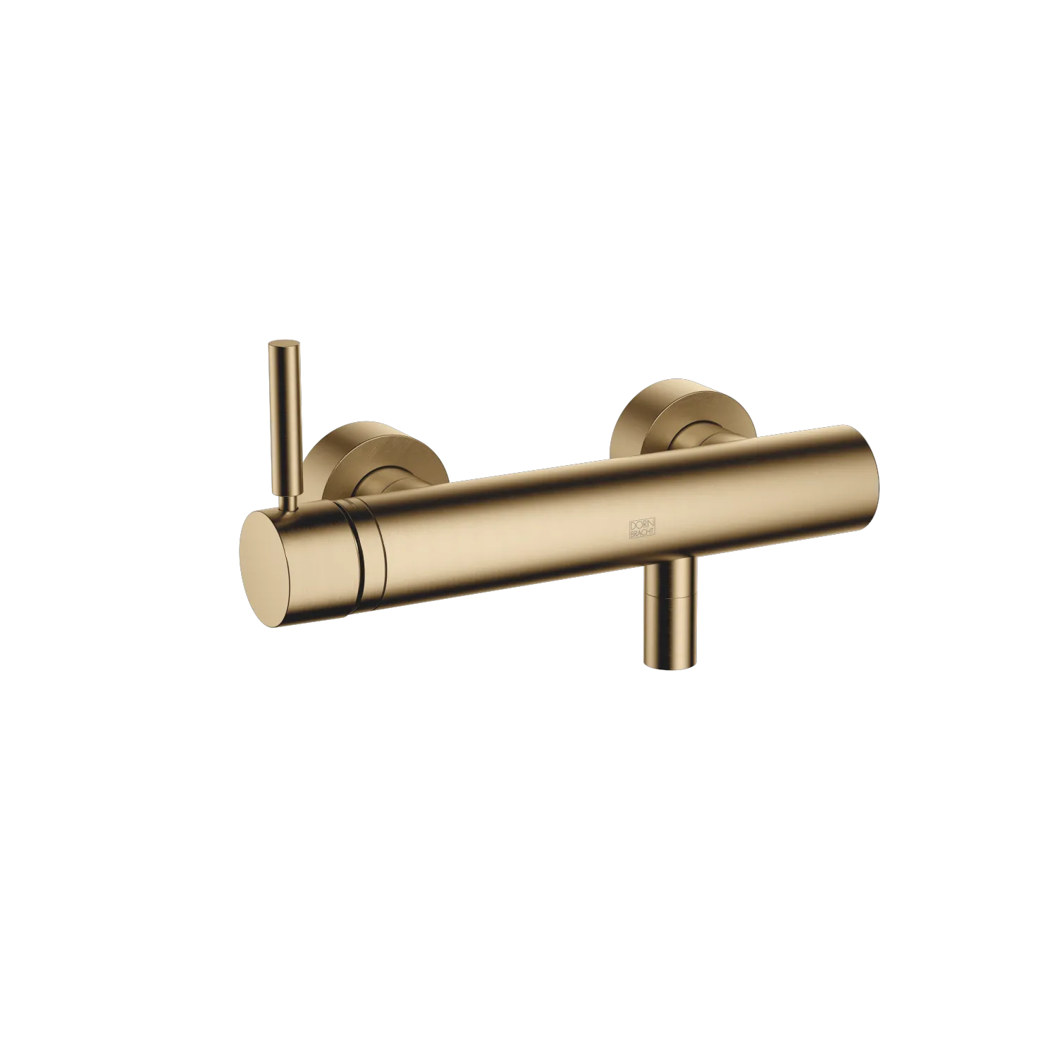 Dornbracht META Brause-Einhandbatterie für Wandmontage - Dark Brass gebürstet