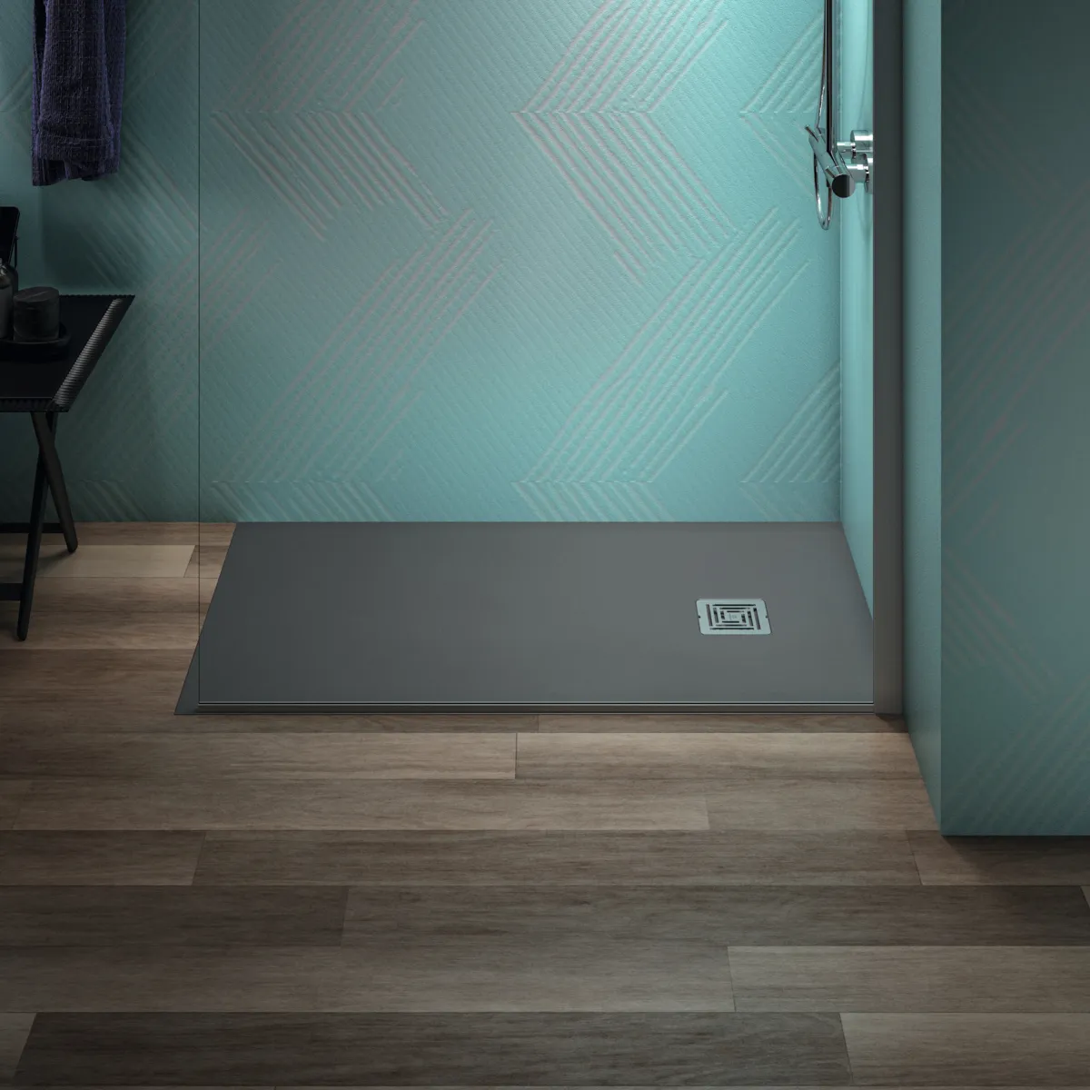 Ideal Standard Duschwanne „UltraFlatS+“ 70 × 120 cm in Quarzgrau Ideal Standard Duschwanne „UltraFlatS+“ 70 × 120 cm in Quarzgrau