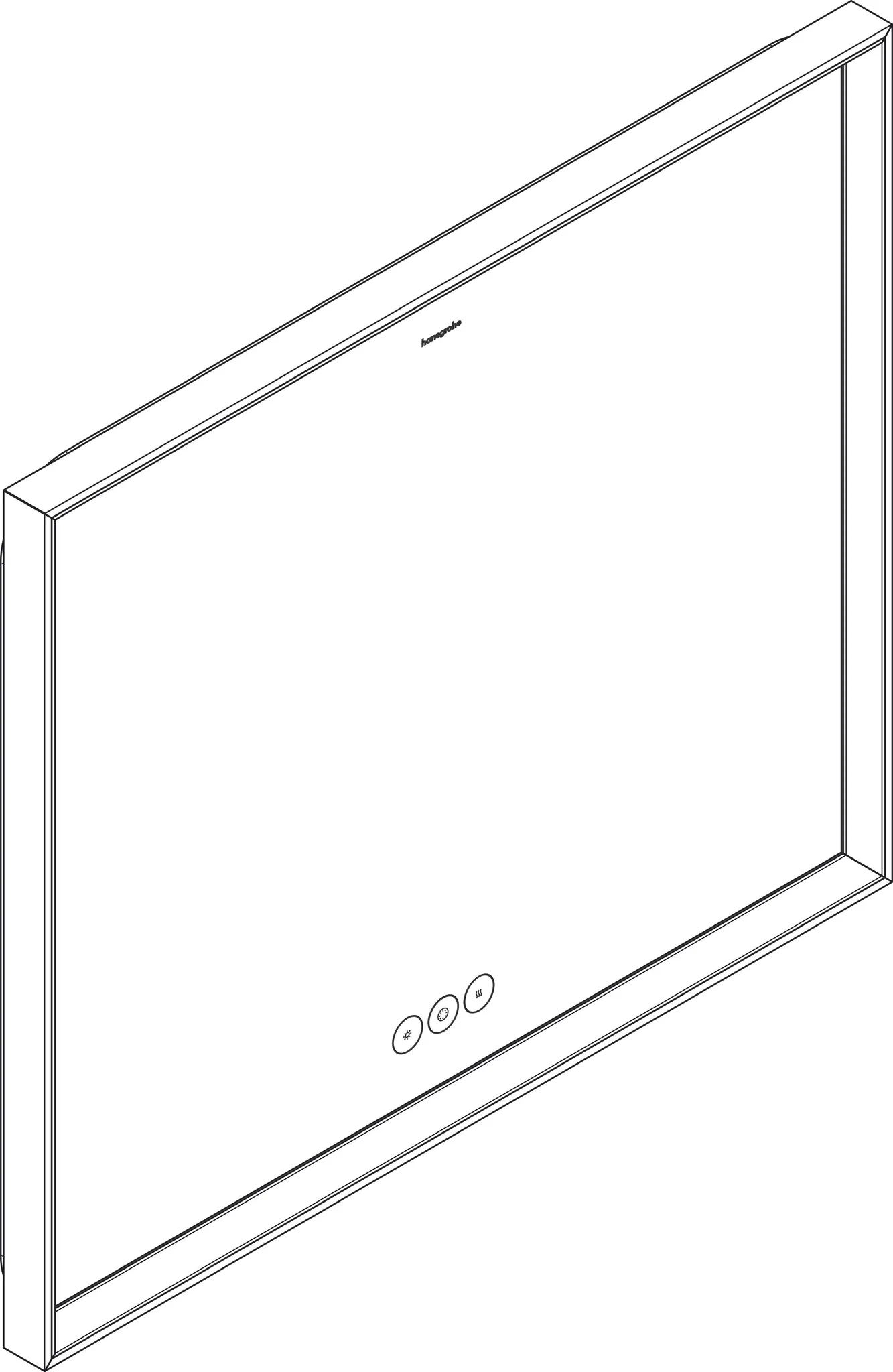 Hansgrohe Xarita E Spiegel mit LED-Beleuchtung, 800⁄700⁄50, Mattweiß Hansgrohe Xarita E Spiegel mit LED-Beleuchtung, 800⁄700⁄50, Mattweiß