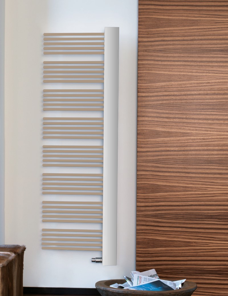 Zehnder Design-Elektroheizkörper „Yucca Cover“ mit Heizstab RACY 58,2 × 156 cm in Beige Quartz