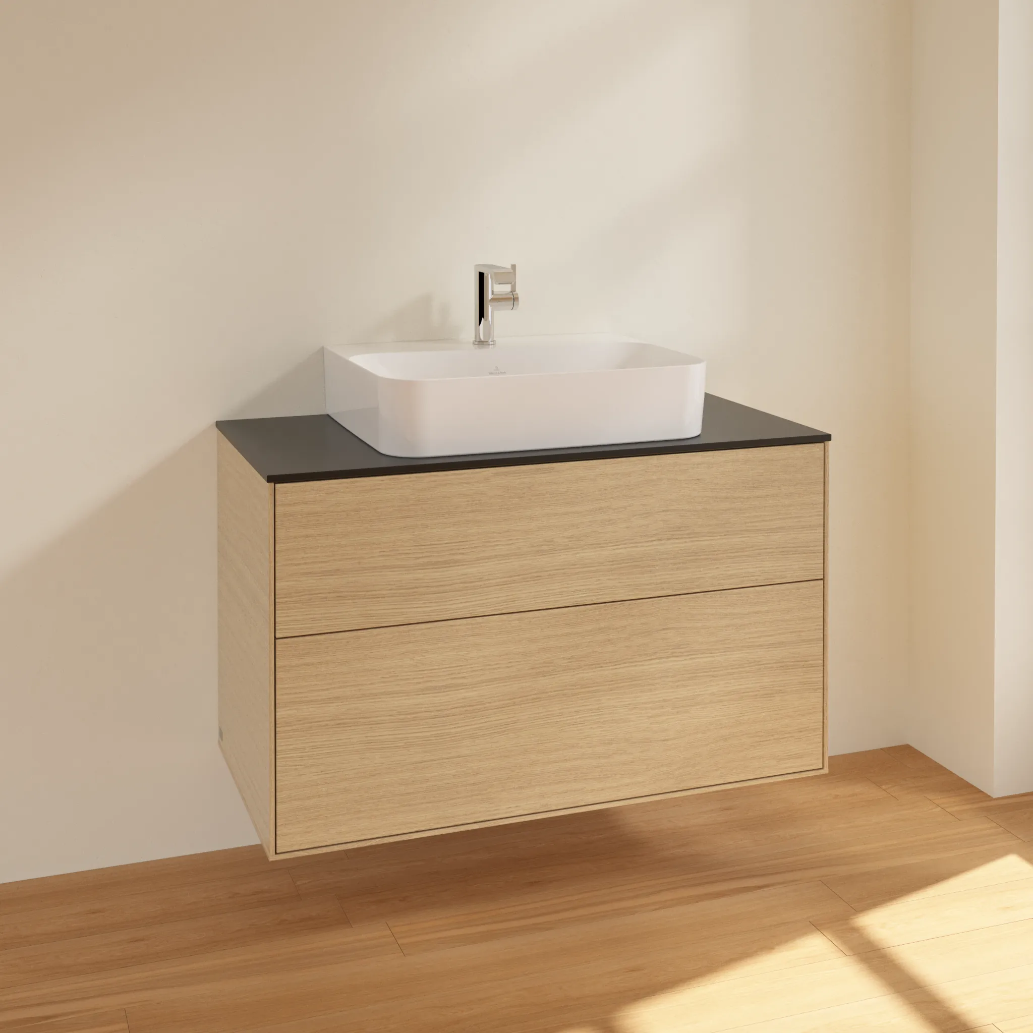 Villeroy & Boch Finion F10 Waschbeckenunterschrank, 1000x603x501mm, Eckig, Wandhängend